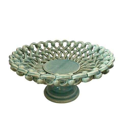 Ceramic Basket Stand Mint