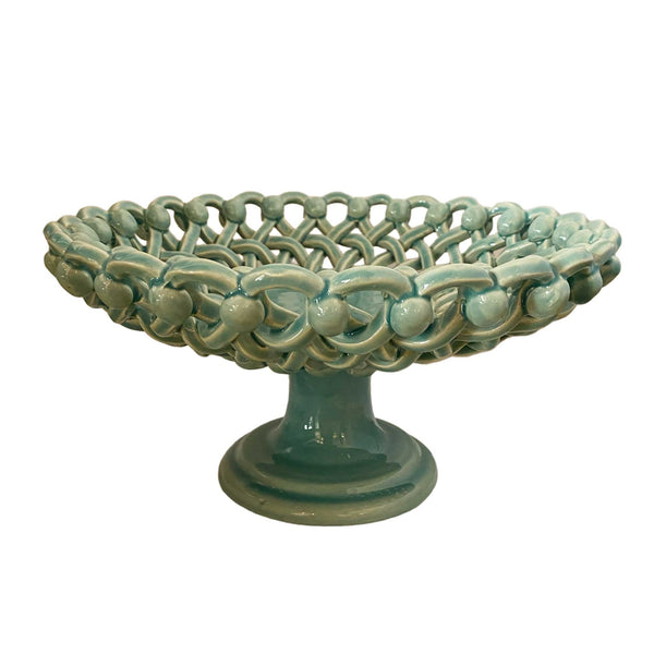 Ceramic Basket Stand Mint