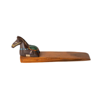 Wooden Door Stop - Horse