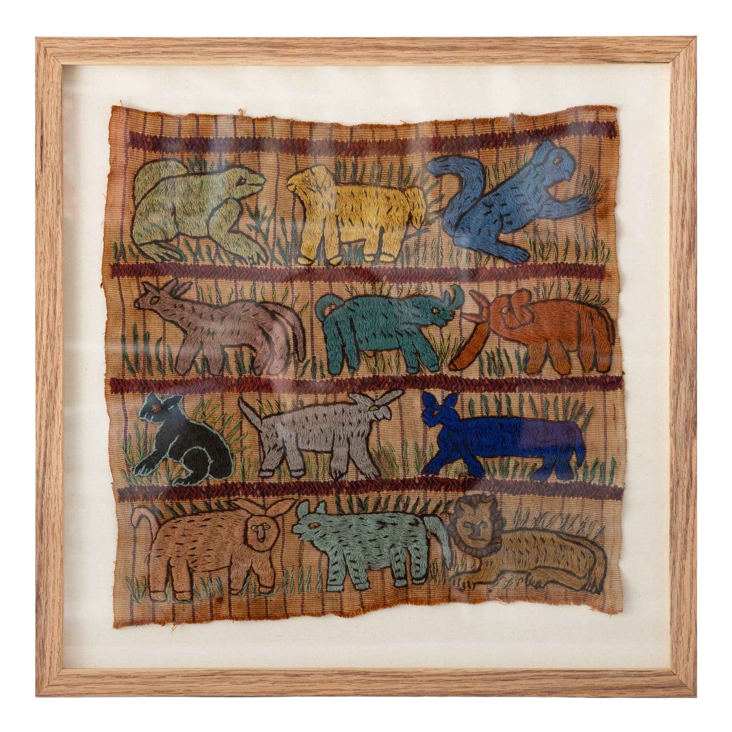 Guatemalan Tapestry - Embroidered Animals
