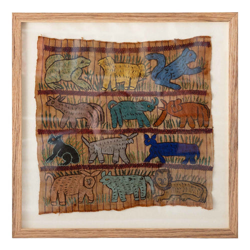 Guatemalan Tapestry - Embroidered Animals