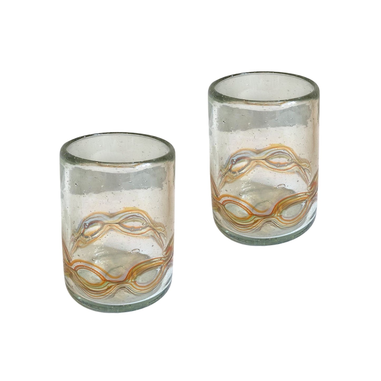 Guatemalan Handblown Short Tumblers - Set of 2