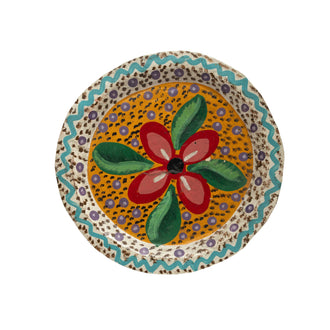 Hand Painted Wooden Decorative Plate
