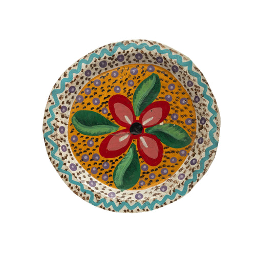 Hand Painted Wooden Decorative Plate