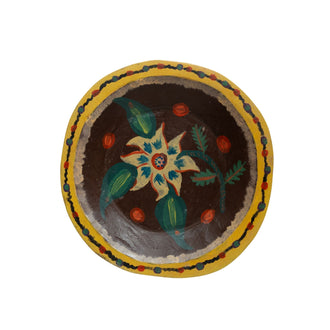 Hand Painted Wooden Decorative Plate