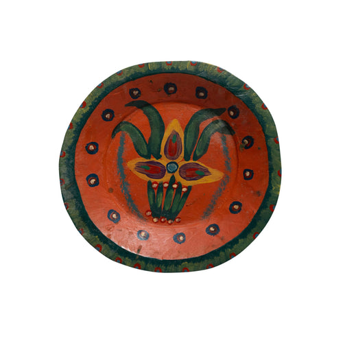 Hand Painted Wooden Decorative Plate
