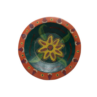 Hand Painted Wooden Decorative Plate