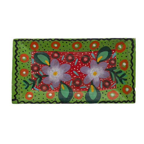 Hand Painted Wooden Decorative Plate