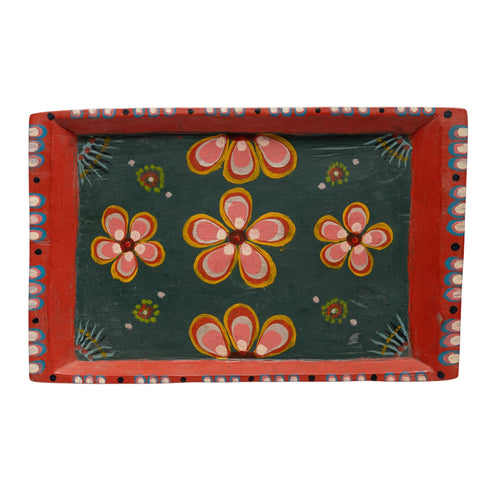 Hand Painted Wooden Decorative Tray