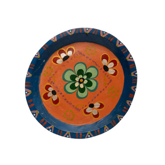 Hand Painted Wooden Decorative Plate