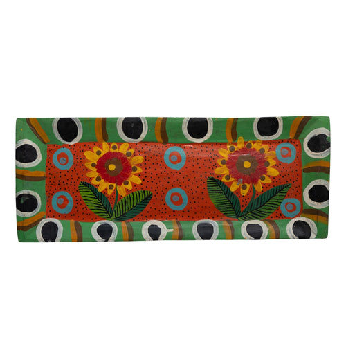 Hand Painted Wooden Decorative Plate