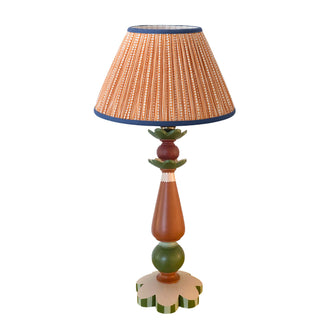 Natasha Hulse Small Lamp Base Terracotta Green