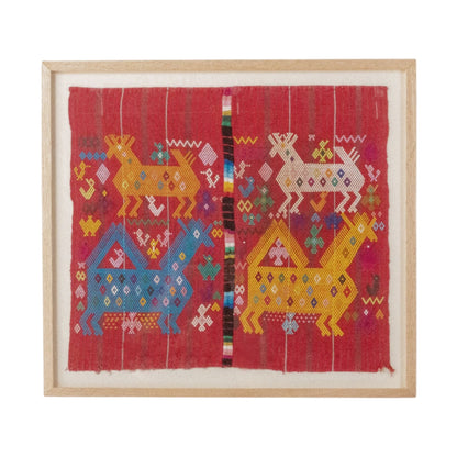 Guatemalan Tapestry - Embroidered Horses Medium