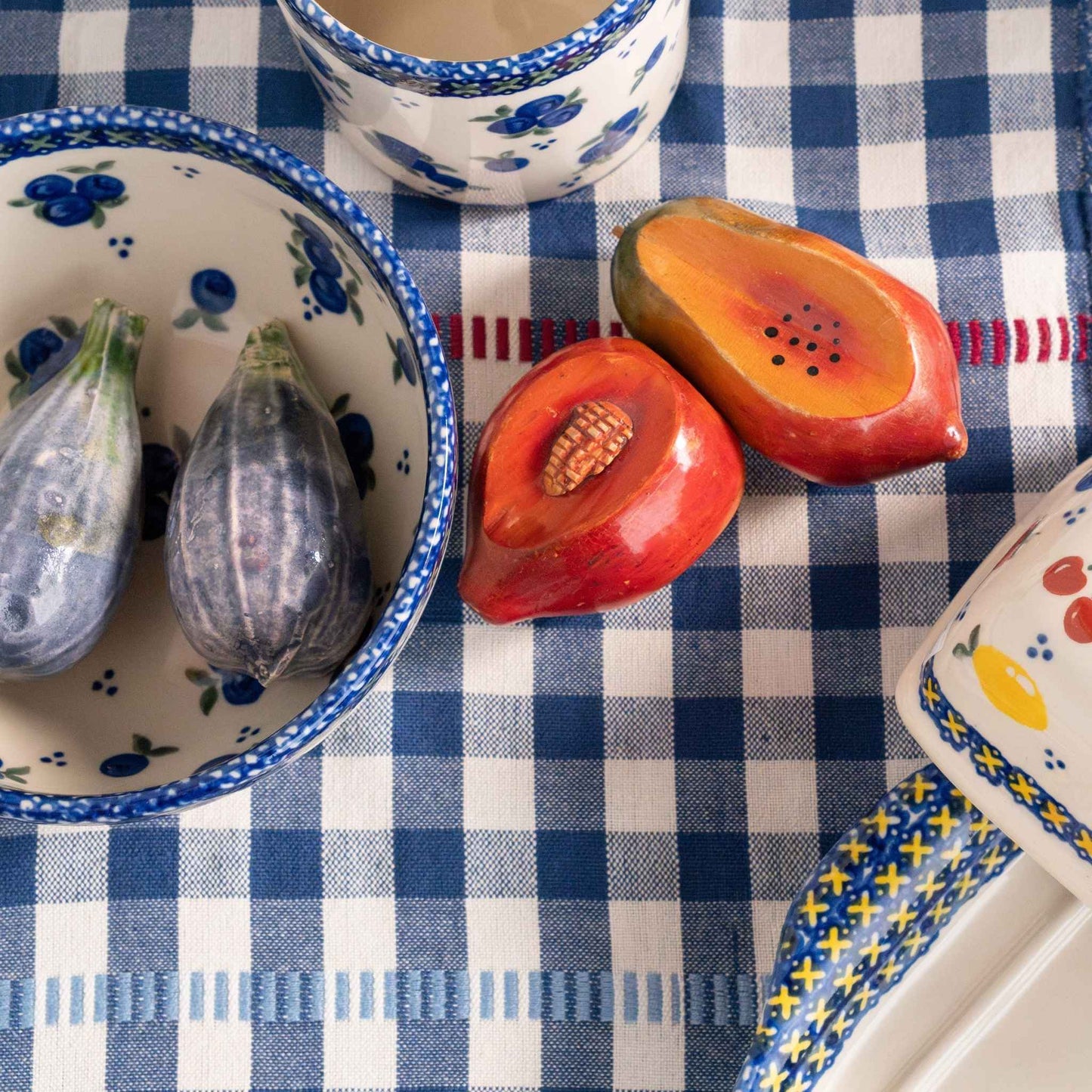 blueberry bowl  polish ceramics