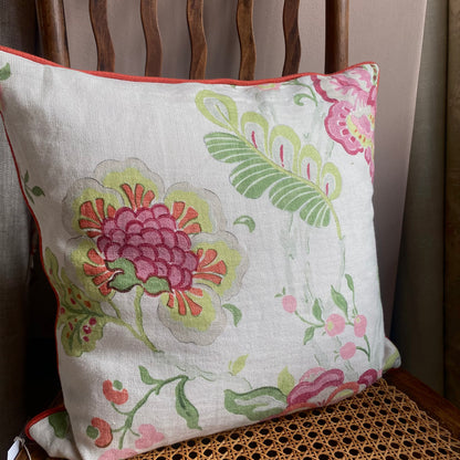 Somerset Cushion Pink Green