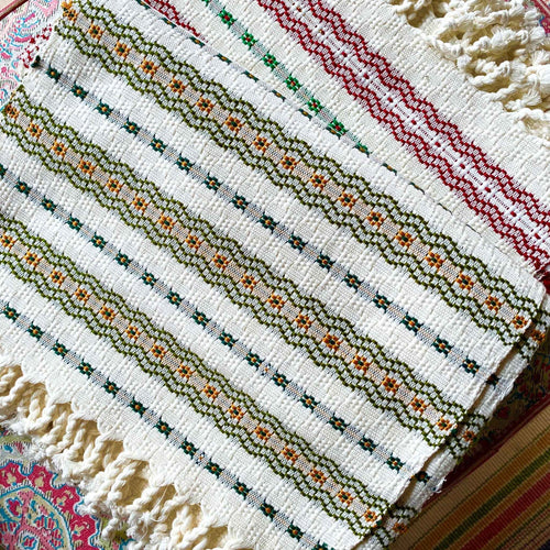 Set of 6 Guatemalan Placemats Green