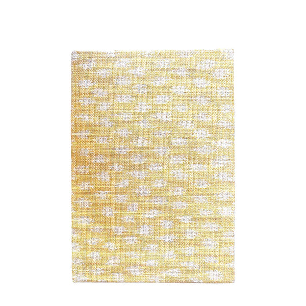 wicklewood fabric lined notebook yellow kemble