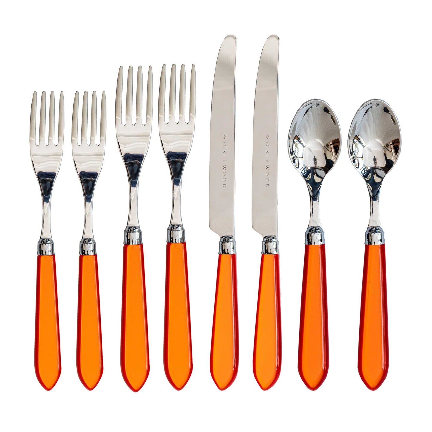 8 Piece Cutlery Set Orange