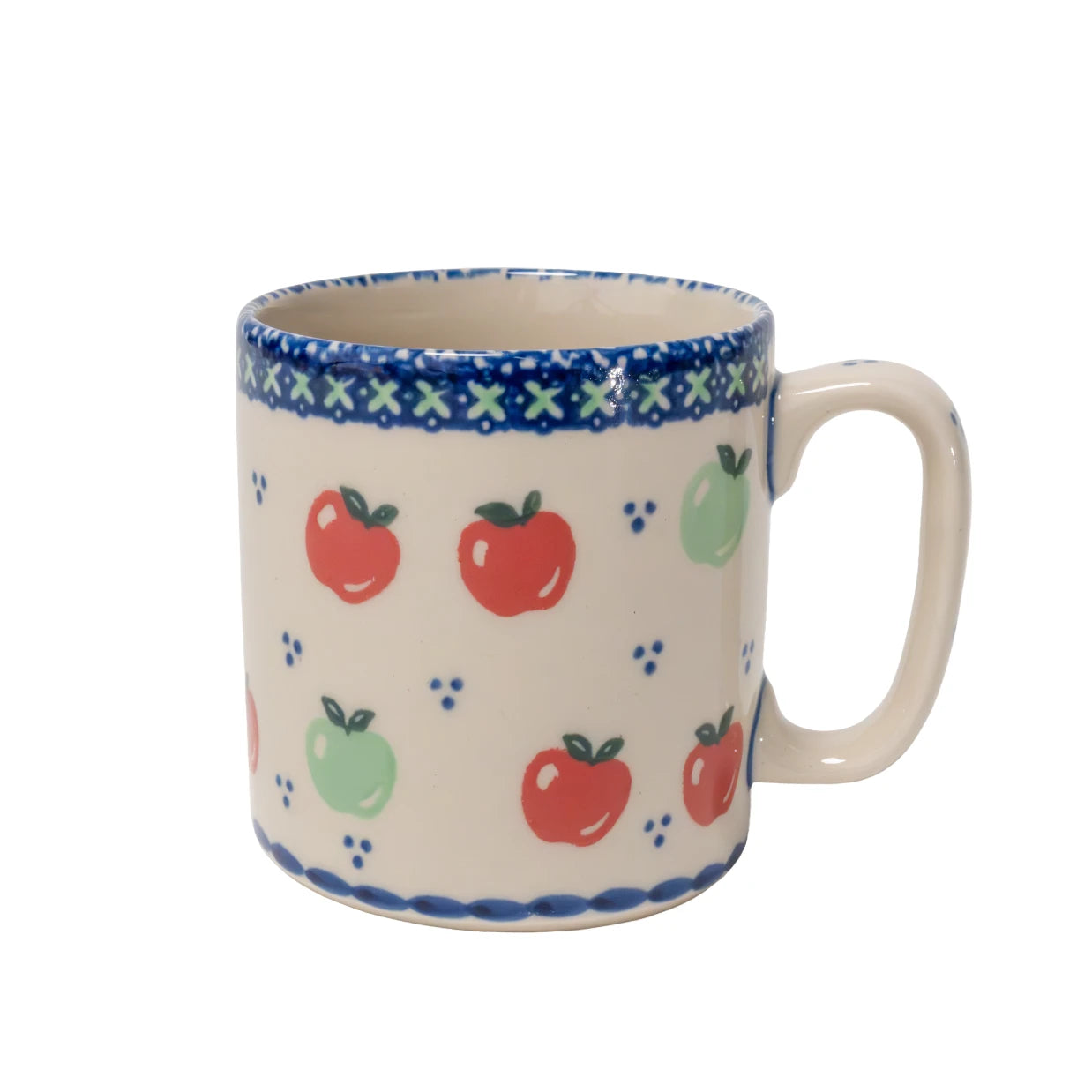 apple handpainted mug