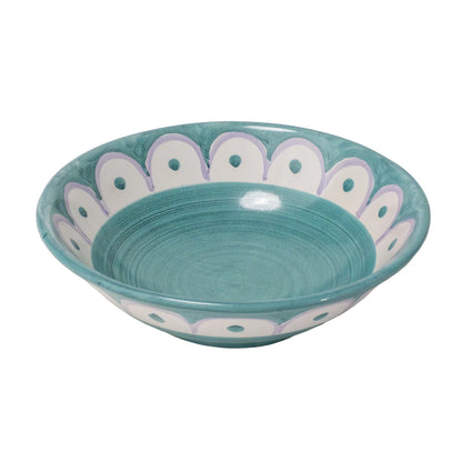 Scallop Small Serving Bowl Green