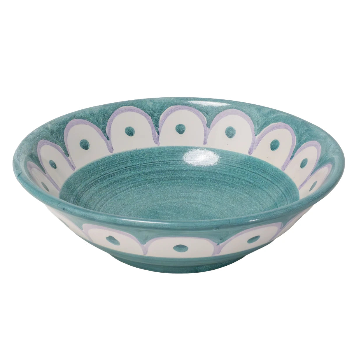 Scallop Small Serving Bowl Green