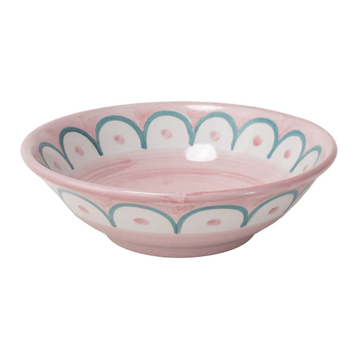 Scallop Small Serving Bowl Pink