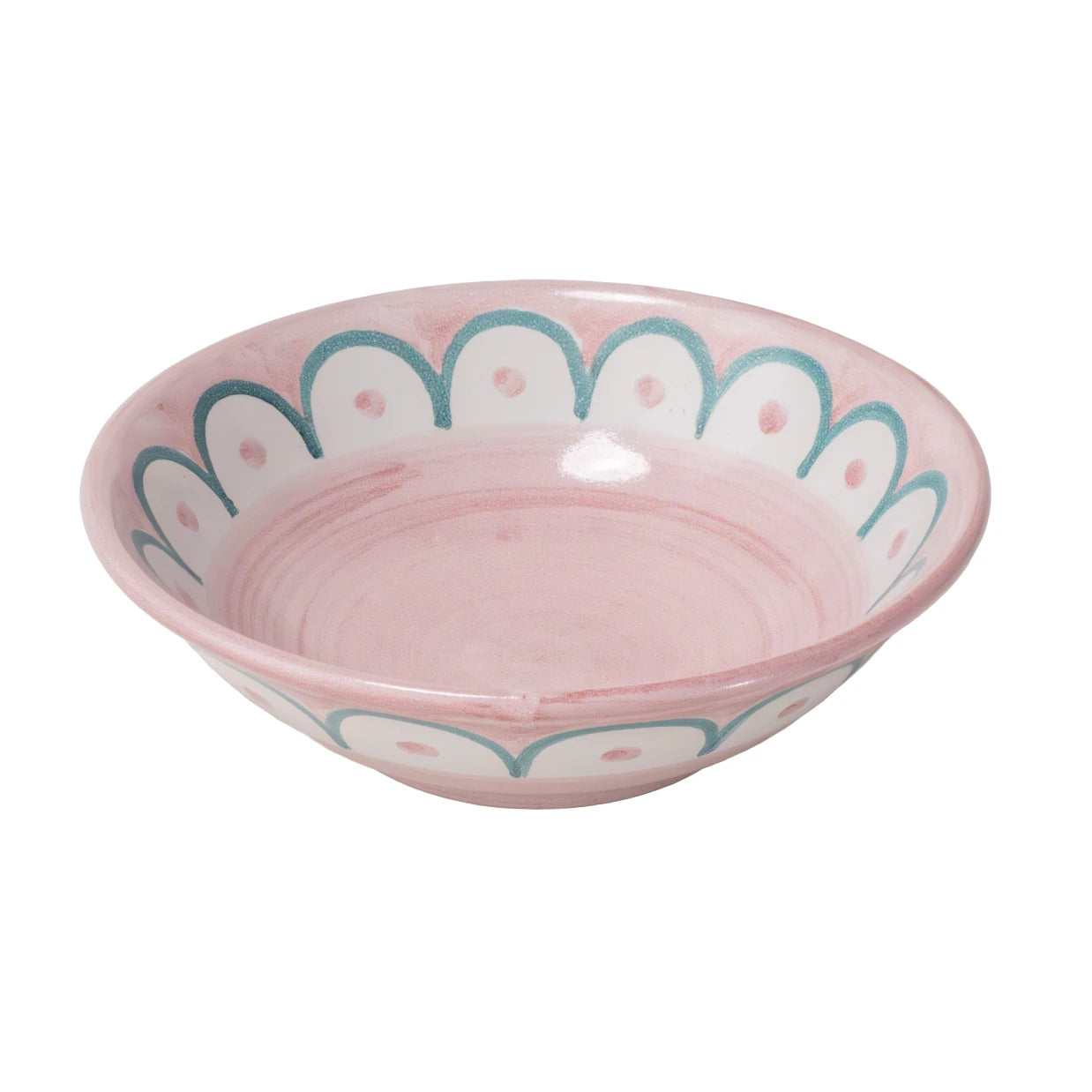 Scallop Small Serving Bowl Pink