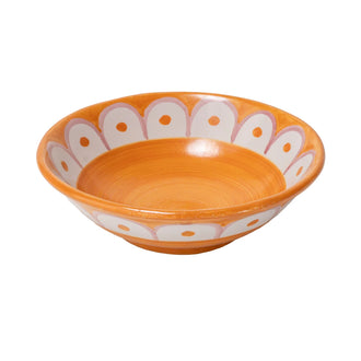 Scallop Small Serving Bowl Orange