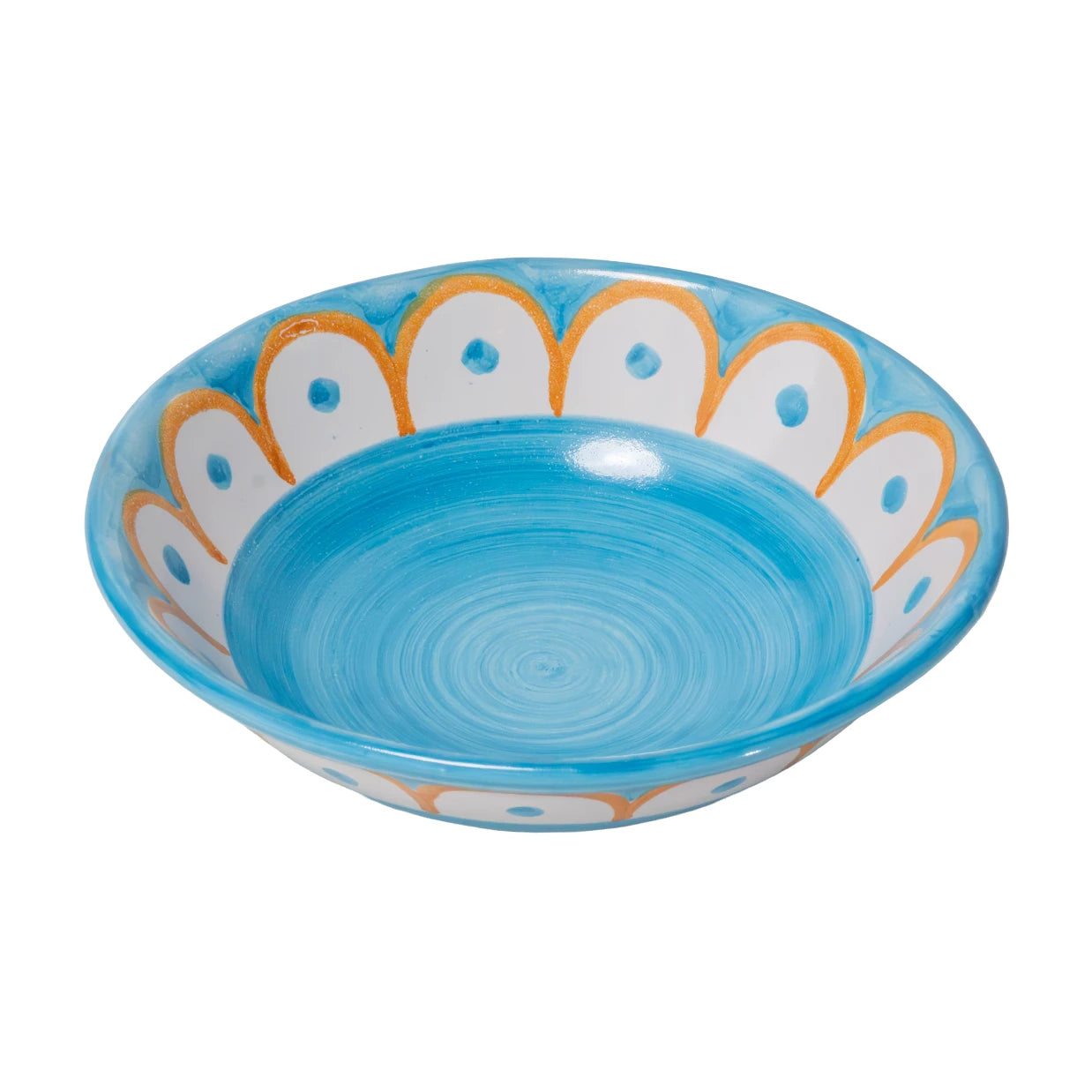 Scallop Small Serving Bowl Turquoise