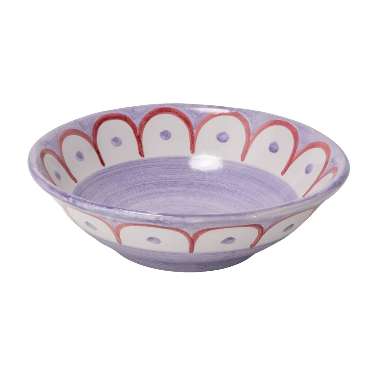 Scallop Small Serving Bowl Purple