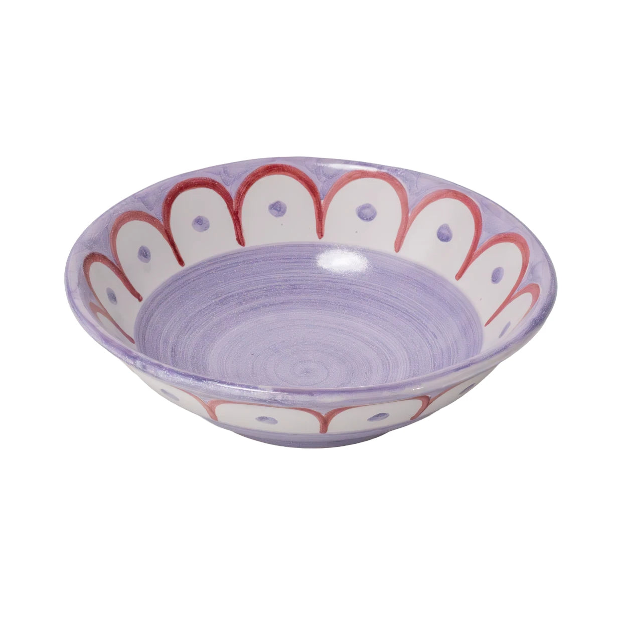 Scallop Small Serving Bowl Purple