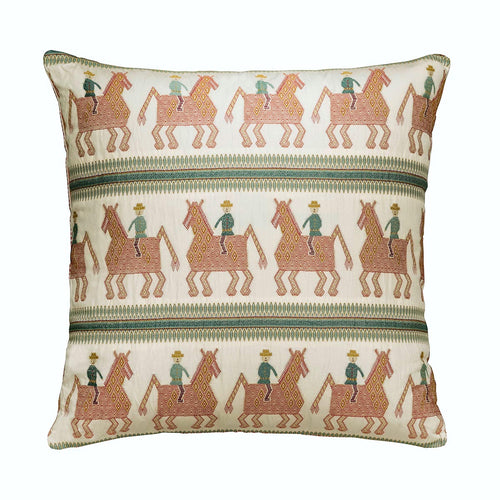 Caballo Oversized Square Cushion Red Blue