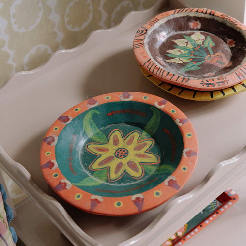 Hand Painted Wooden Decorative Plate