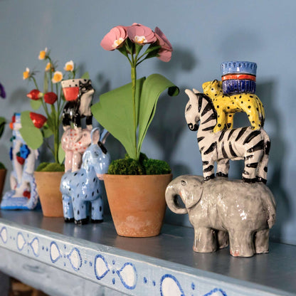 animal ceramic candleholder