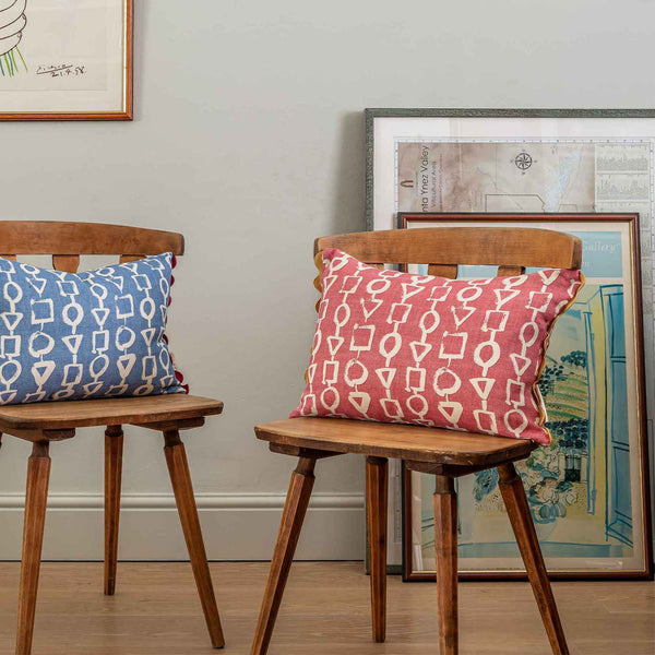 bancroft patterned geometric cushion