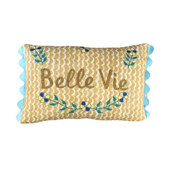 Belle Vie Oblong Cushion Gold