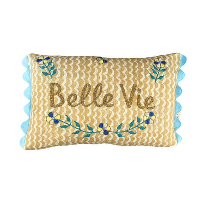 Belle Vie Oblong Cushion Gold