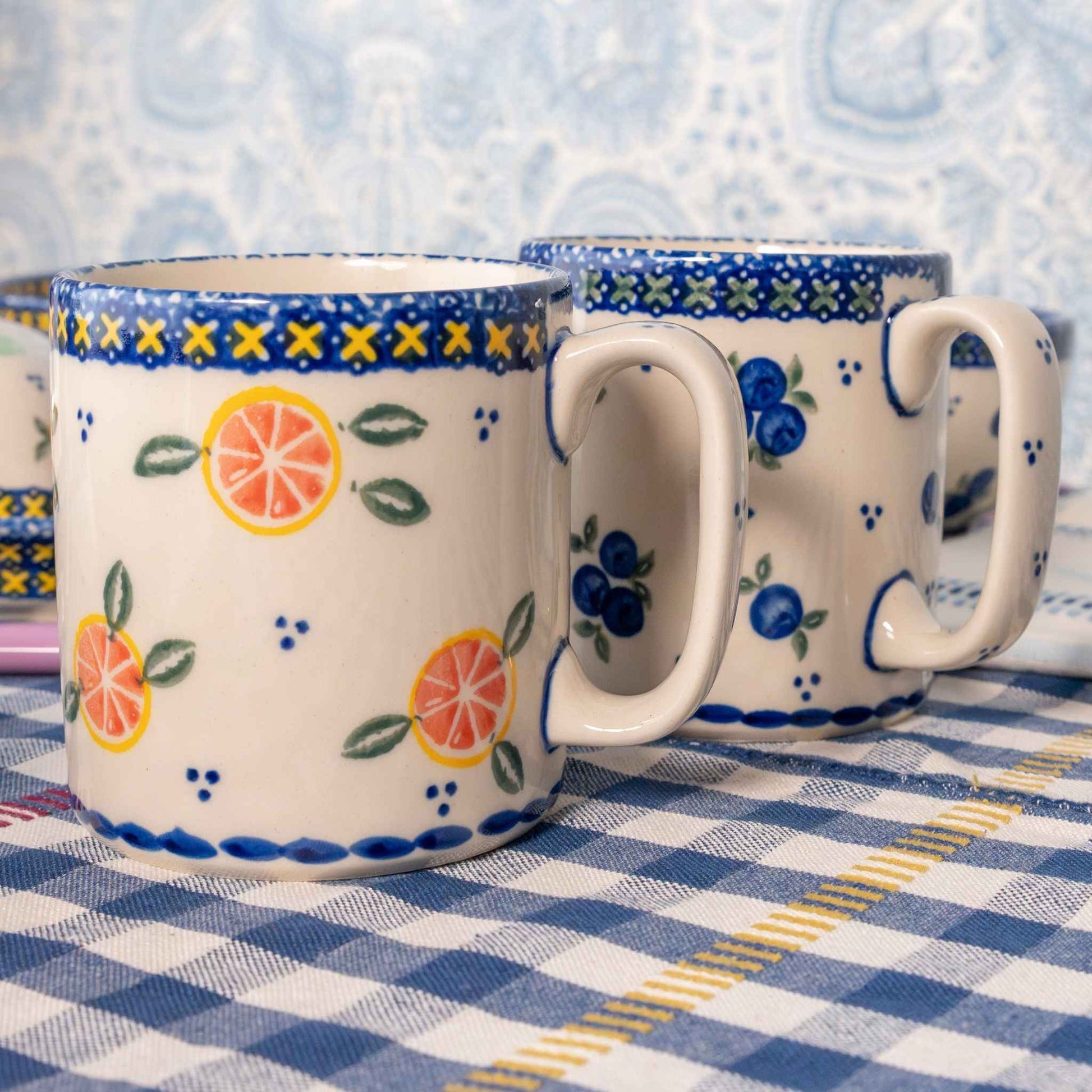 blueberries mug