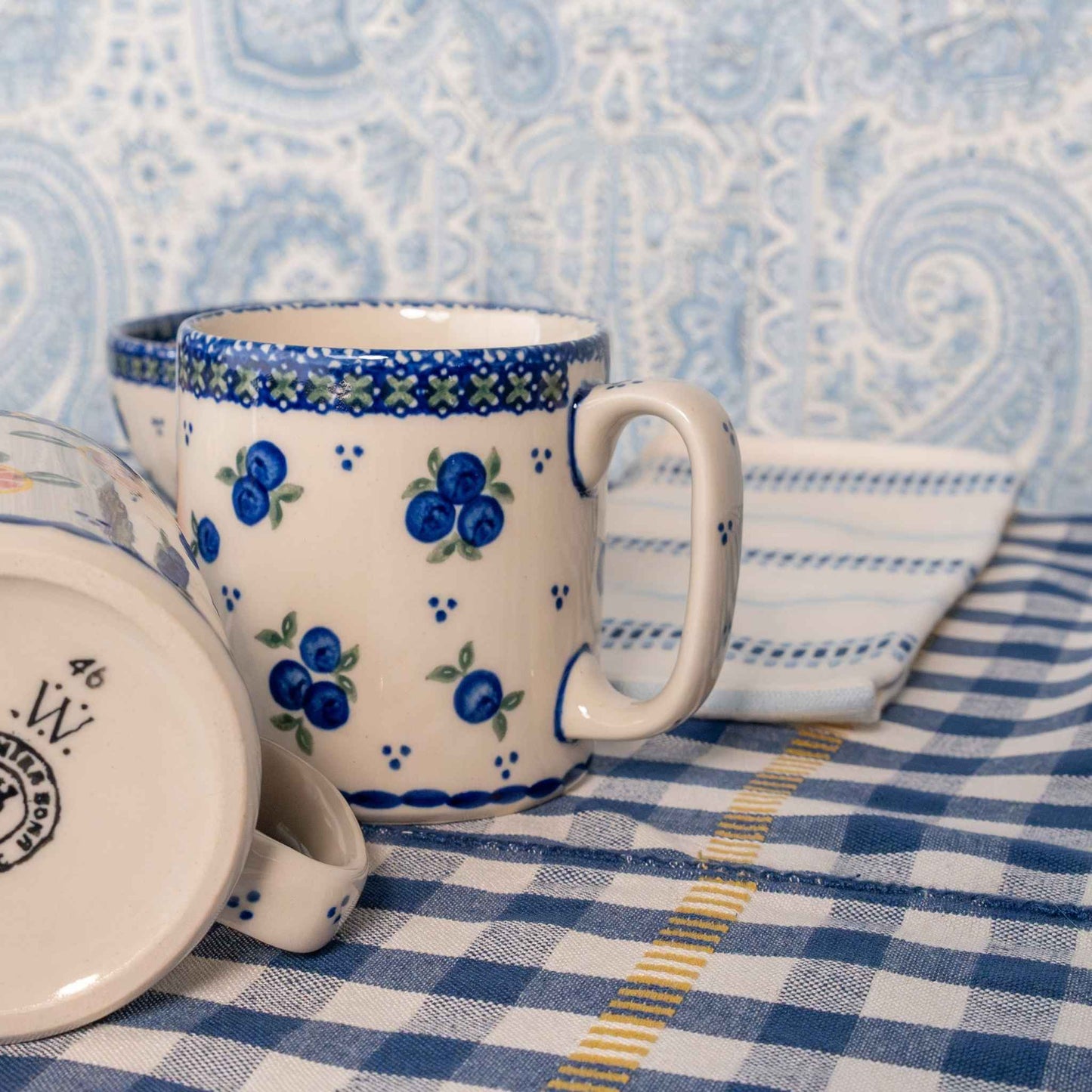 blueberries mug