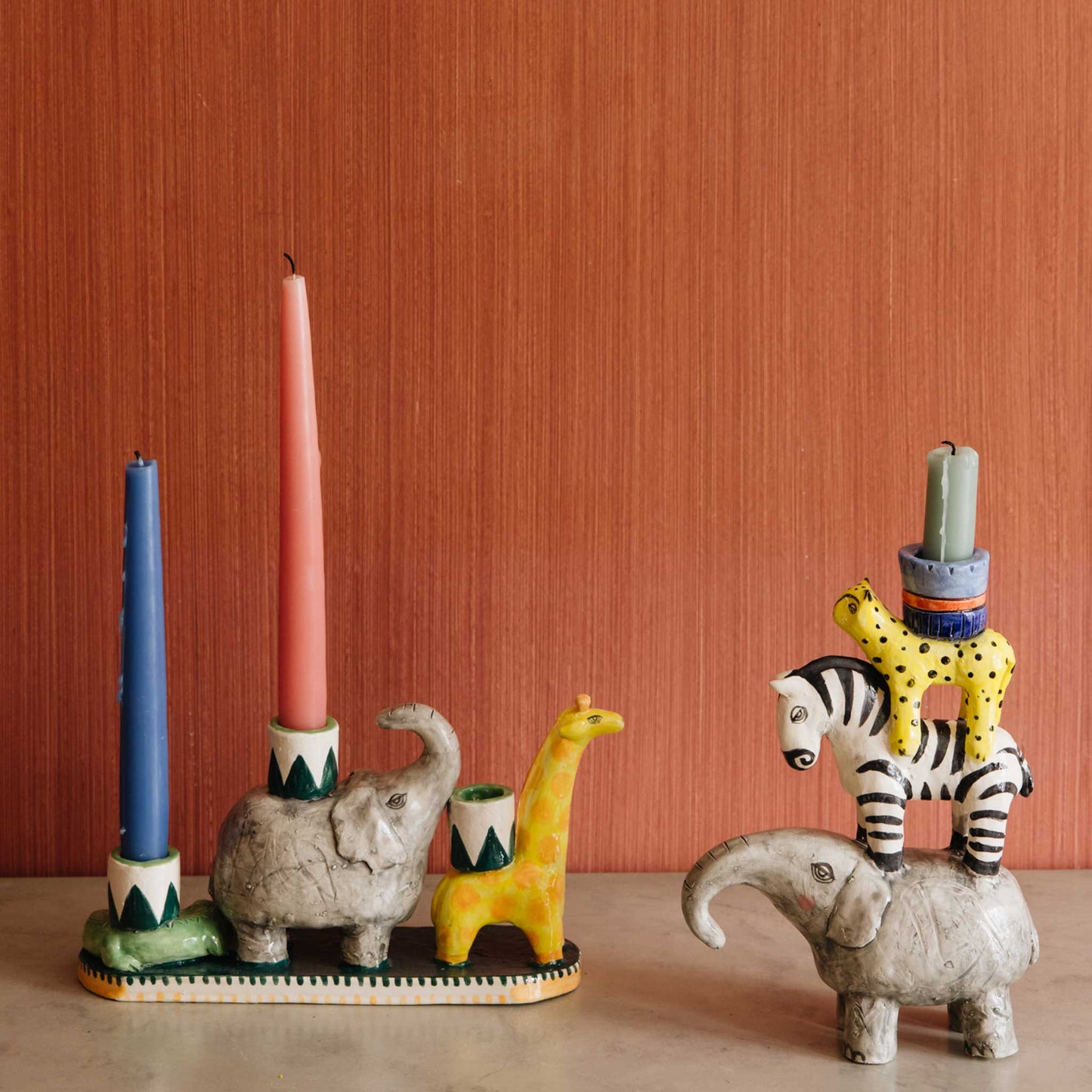 wicklewood animal shaped ceramic candleholder