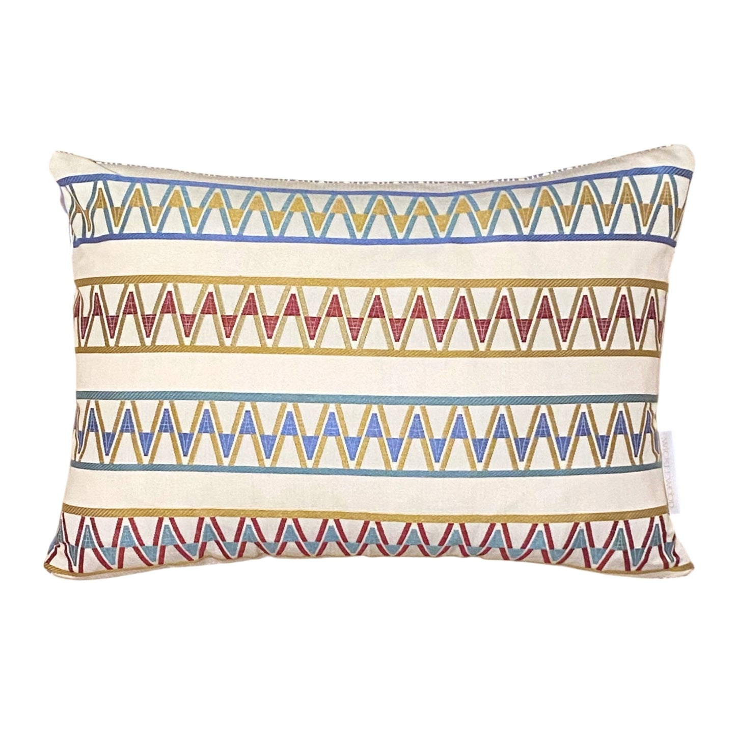 Palopo Burgundy Multi Small Oblong Cushion