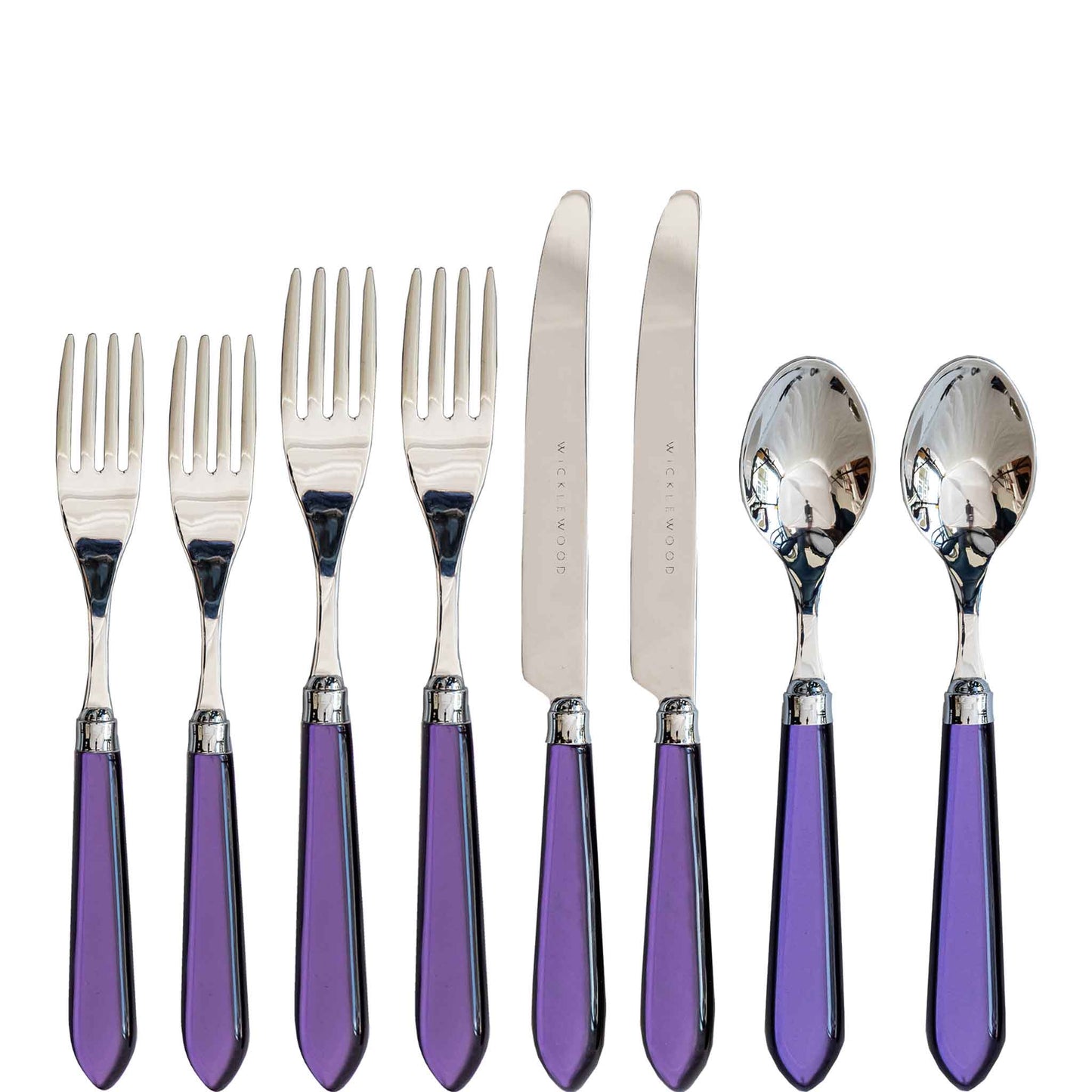 8 Piece Cutlery Set Purple