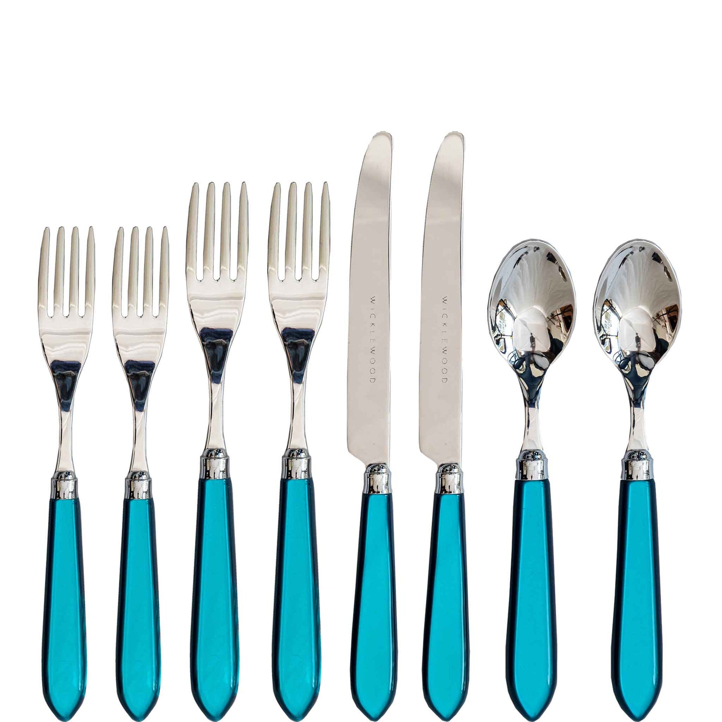 8 Piece Cutlery Set Turquoise