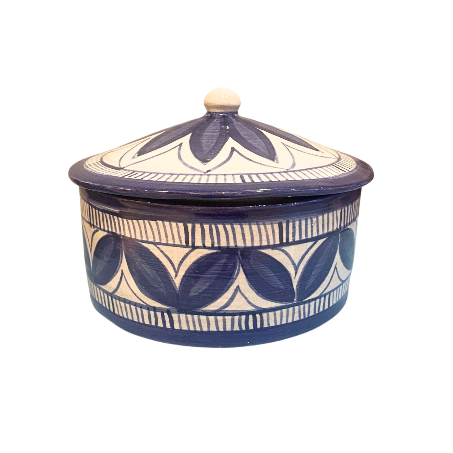 Guatemalan Round Pot with Lid