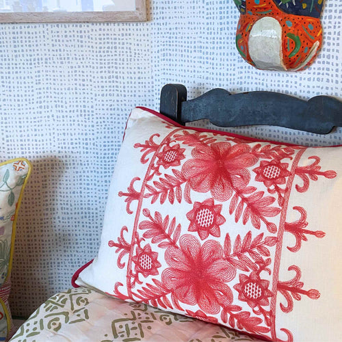 Angelica Oblong Cushion Coral II