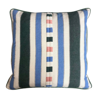 Raya Square Cushion Green Blue Pink