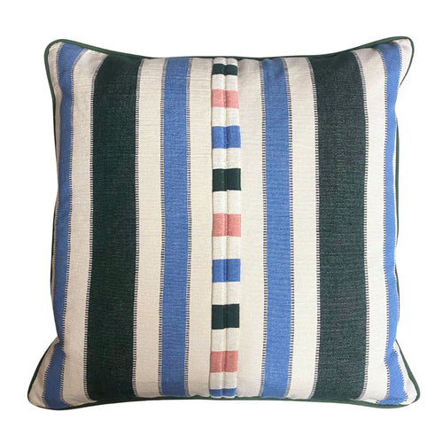 Raya Square Cushion Green Blue Pink