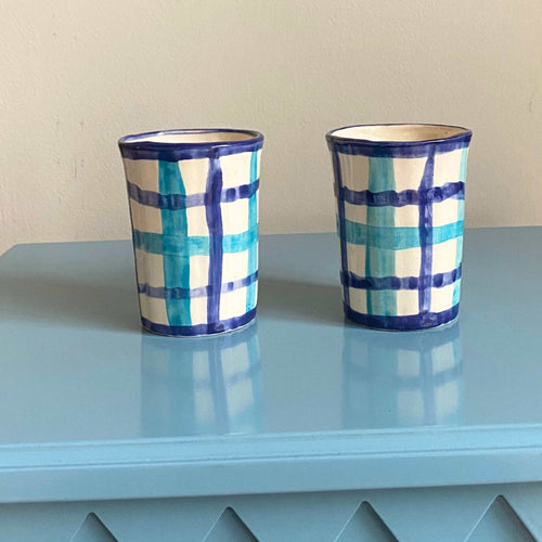 Guatemalan Small Check Pot - Set of 2