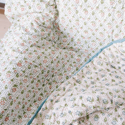 lelani reversible quilt blue red