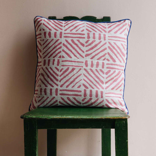 linwood square cushion ruby